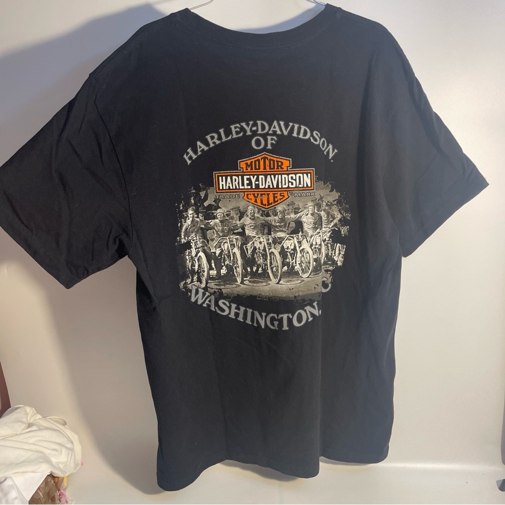 Harley Davidson Washington, DC Motorcycle American Graphic T-Shirt Men’s L